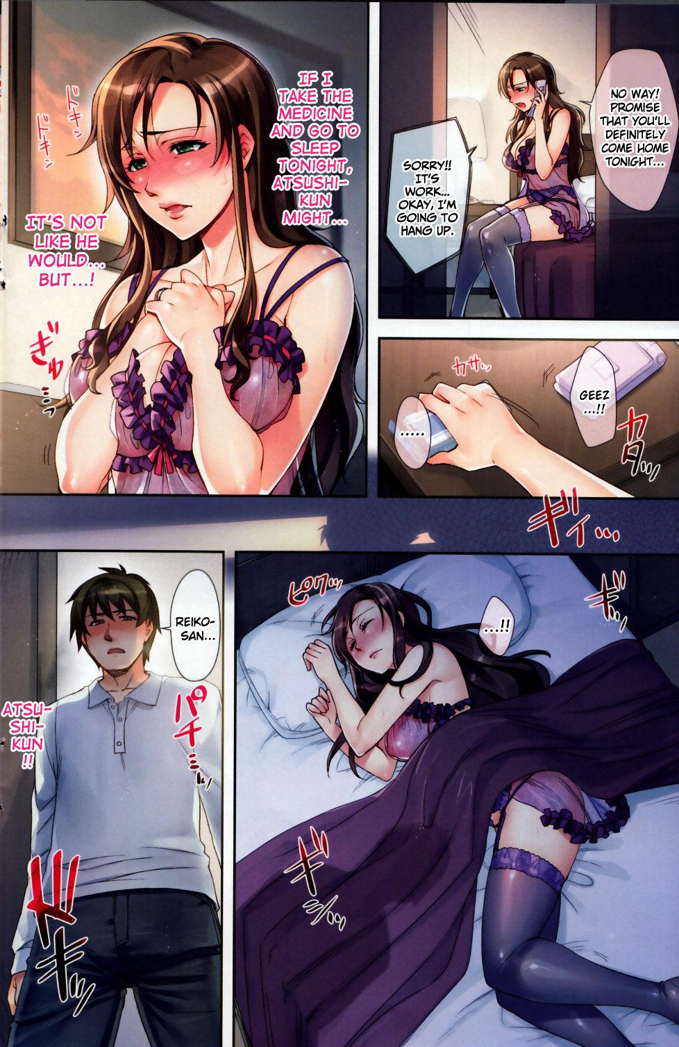 Hentai Manga Comic-Sleepless Night-Read-2